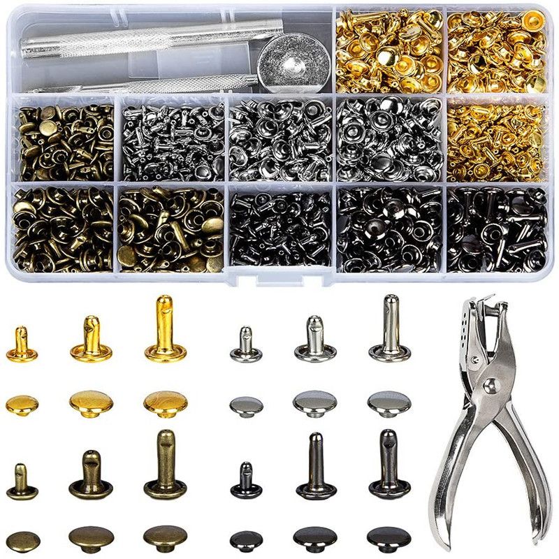 Rivet Setter Tool - Metal dupla tampa rebites parafuso prisioneiro