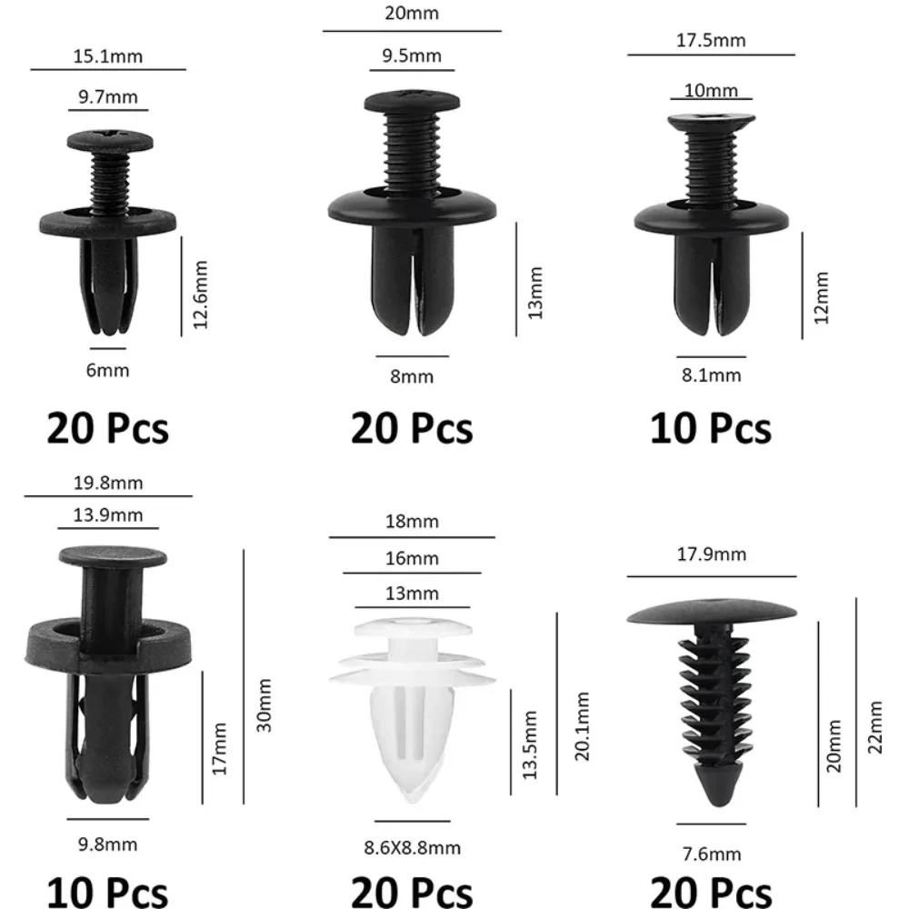 Novo 100 pçs clipes de plástic - Rivet Setter Tool avaliação e preço